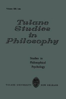 Book cover for Studies in Philosophical Psychology