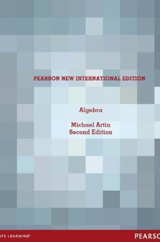 Cover of Algebra: Pearson New International Edition