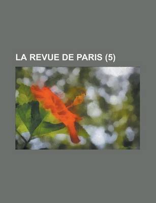 Book cover for La Revue de Paris (5)