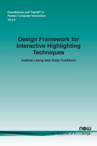 Cover of Design Framework for Interactive Highlighting Techniques