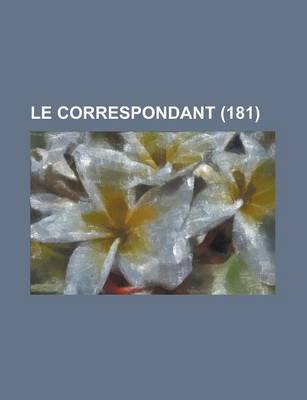 Book cover for Le Correspondant (181)