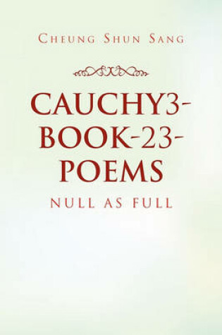 Cover of Cauchy3-Book-23-Poems