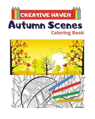 Book cover for Creative Haven Autumn Scenes Coloring Book