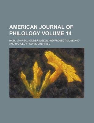 Book cover for American Journal of Philology Volume 14