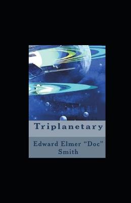 Book cover for Triplanetary illustrated