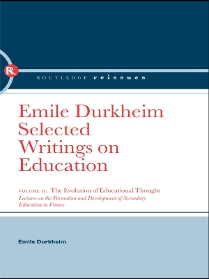 Book cover for The Evolution of Educational Thought