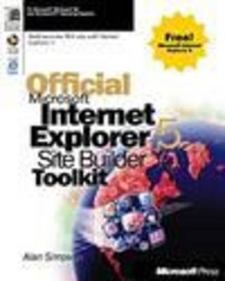 Book cover for Official Microsoft Internet Explorer 5 Site Builder Toolkit