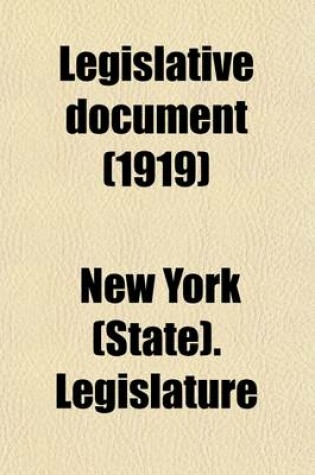 Cover of Legislative Documents (Volume 40,