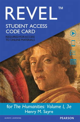 Book cover for REVEL for The Humanities, Volume 1 -- Access Card