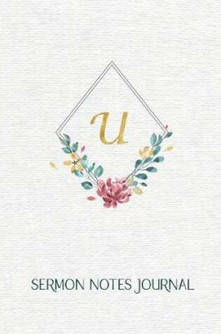 Cover of "U" Sermon Notes Journal