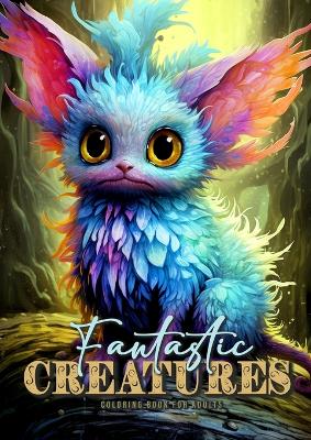 Book cover for Fantastic Creatures Coloring Book for Adults