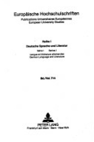 Cover of Die -Vier Letzten Dinge- In Der Lyrik Des Andreas Gryphius