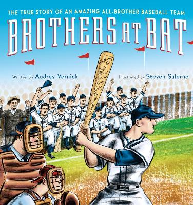 Book cover for Brothers at Bat: The True Story of an Amazing All-Brother Baseball Team