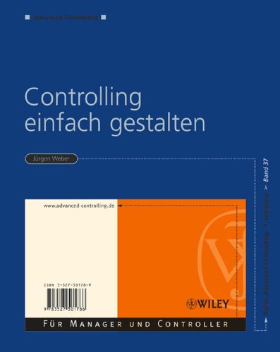 Cover of Controlling Einfach Gestalten