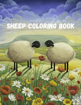 Book cover for Sheep Coloring Book