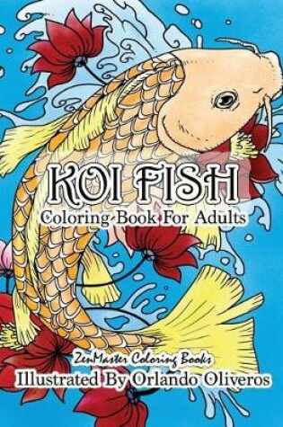 Cover of Koi Fish Adult Coloring Book