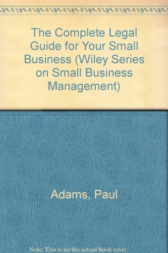 Cover of The Complete Legal Guide for Your Small Business