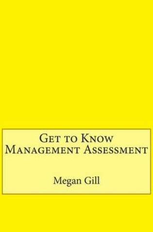 Cover of Get to Know Management Assessment