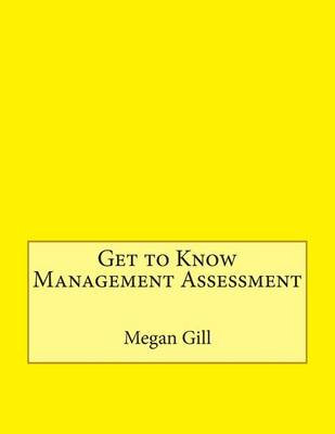 Book cover for Get to Know Management Assessment