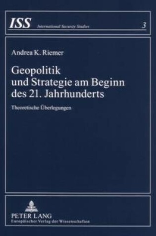 Cover of Geopolitik Und Strategie Am Beginn Des 21. Jahrhunderts