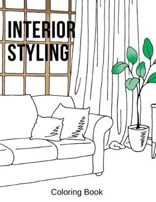 Book cover for Interior Styling Coloring Book