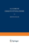 Book cover for Allgemeine Erkenntnislehre