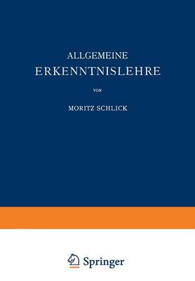 Book cover for Allgemeine Erkenntnislehre