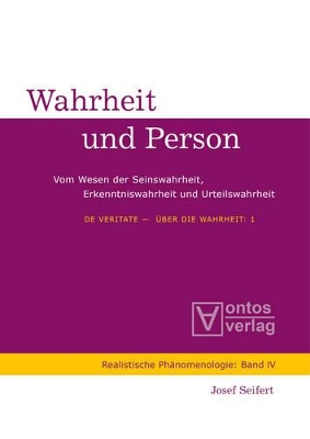 Cover of De Veritate - UEber die Wahrheit