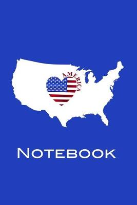 Book cover for My American Map and Flag Notebook
