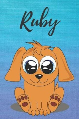 Cover of Ruby dog coloring book / notebook / journal / diary