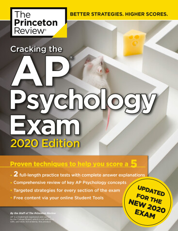 Book cover for Cracking the AP Psychology Exam, 2020 Edition