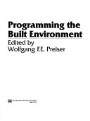 Book cover for Programming the Built Environment