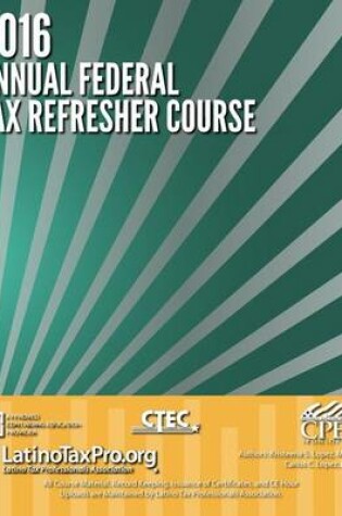 Cover of 2016 Annual Federal Tax Refresher Course