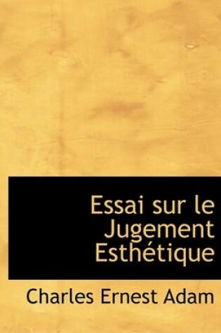 Cover of Essai Sur Le Jugement Esthactique