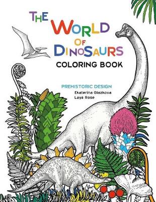 Book cover for The World of Dinosaurs Coloring Book