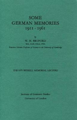 Cover of Some German Memories, 1911-1961