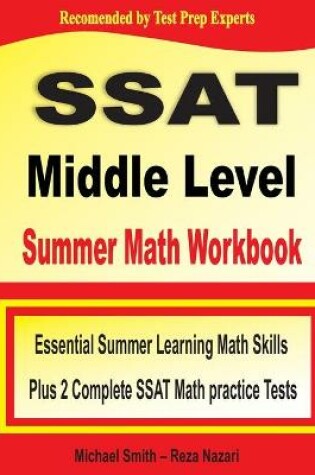 Cover of SSAT Middle Level Summer Math Workbook