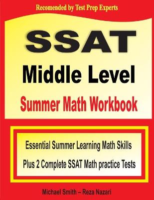 Book cover for SSAT Middle Level Summer Math Workbook