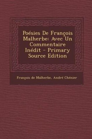 Cover of Poesies de Francois Malherbe