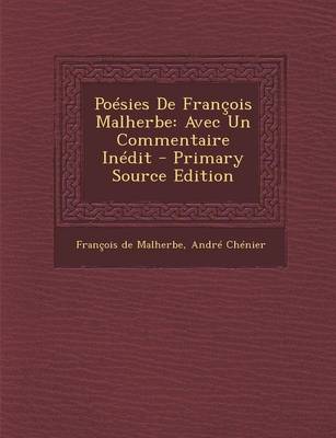 Book cover for Poesies de Francois Malherbe