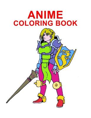 Book cover for Anime Coloring Book