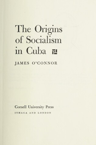 Cover of Origins of Socialism in Cuba