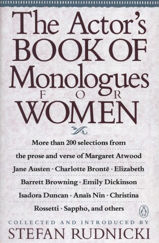 Cover of The Actor's Book of Monologues for Women