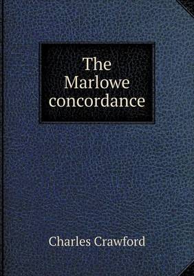 Book cover for The Marlowe concordance