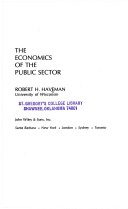 Cover of Economics of the Public Sector