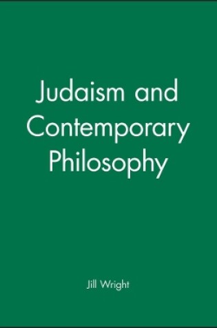 Cover of Judaism and Contemporary Philosophy