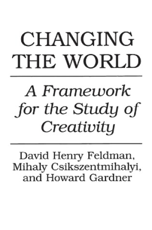 Cover of Changing the World