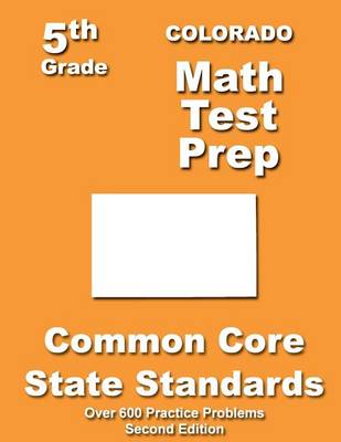 Book cover for Colorado 5th Grade Math Test Prep