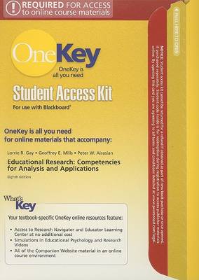 Book cover for OneKey Blackboard, Student Access Kit, Educational Research