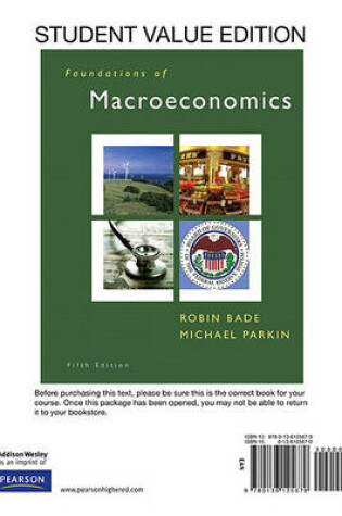 Cover of Foundations of Macroeconomics Student Value Edition and Myeconlab Student Access Code Card Package